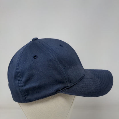 Flexfit Yupoong Fitted Hat Blue Small/Medium Solid Blank 6 Panel