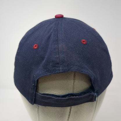 907 Alaska Brand Baseball Cap Blue Red OSFM Last Frontier Map Embroidered Hat