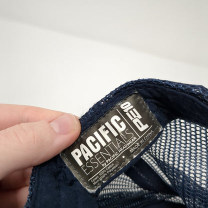 Yellow Pine Fire Snapback Mesh Back Trucker Hat Blue One Size Adjustable