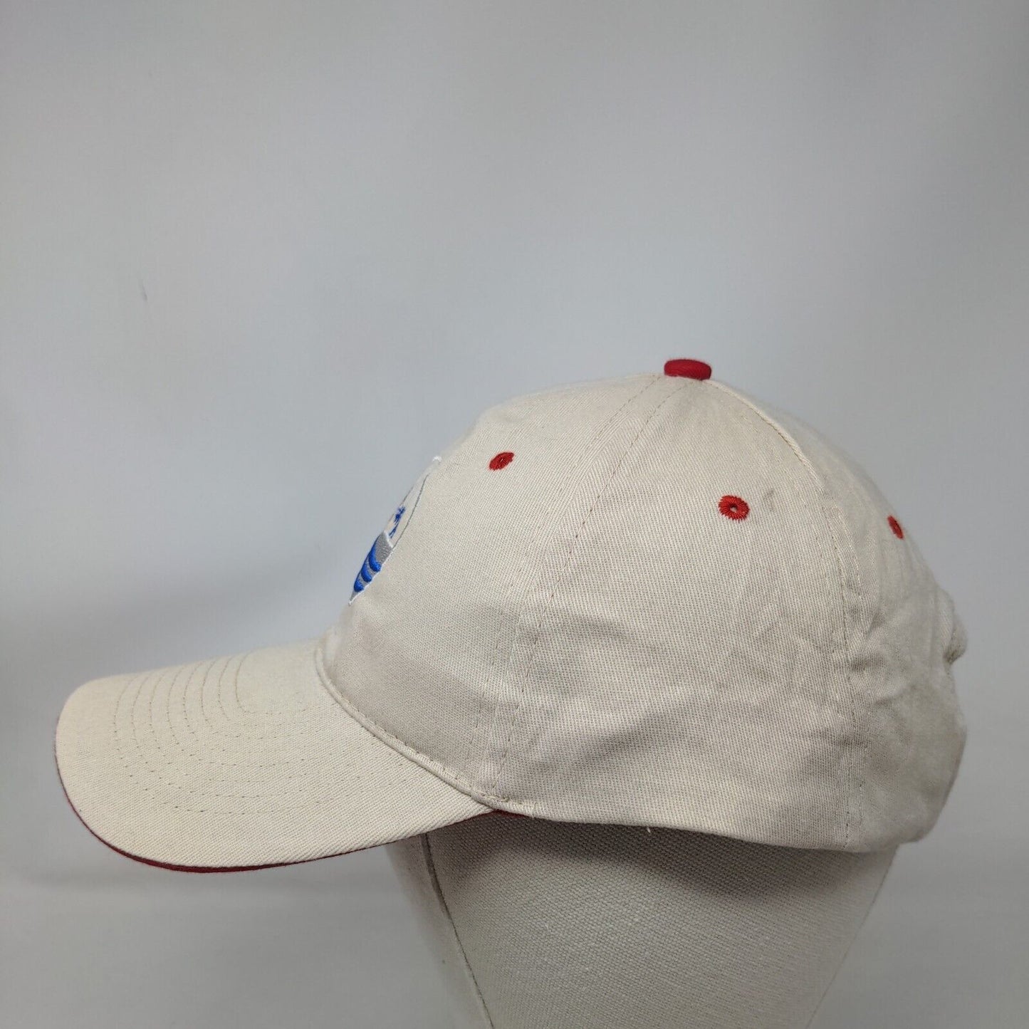 UGWA Strapback Hat Tan OSFA Embroidered Adjustable 6 Panel Hit Wear
