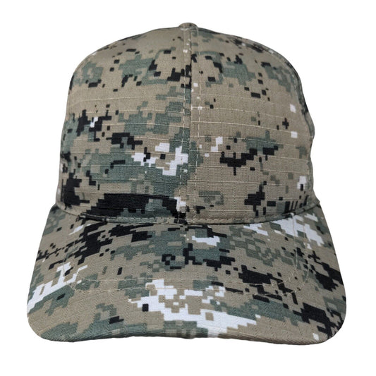 True Gear North Strapback Hat Camouflage One Size Adjustable 6 Panel Blank