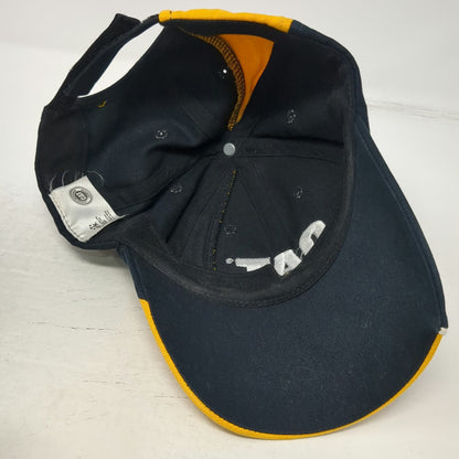 Caterpillar Baseball Cap Black Yellow White One Size Operator Logo Strapback Hat