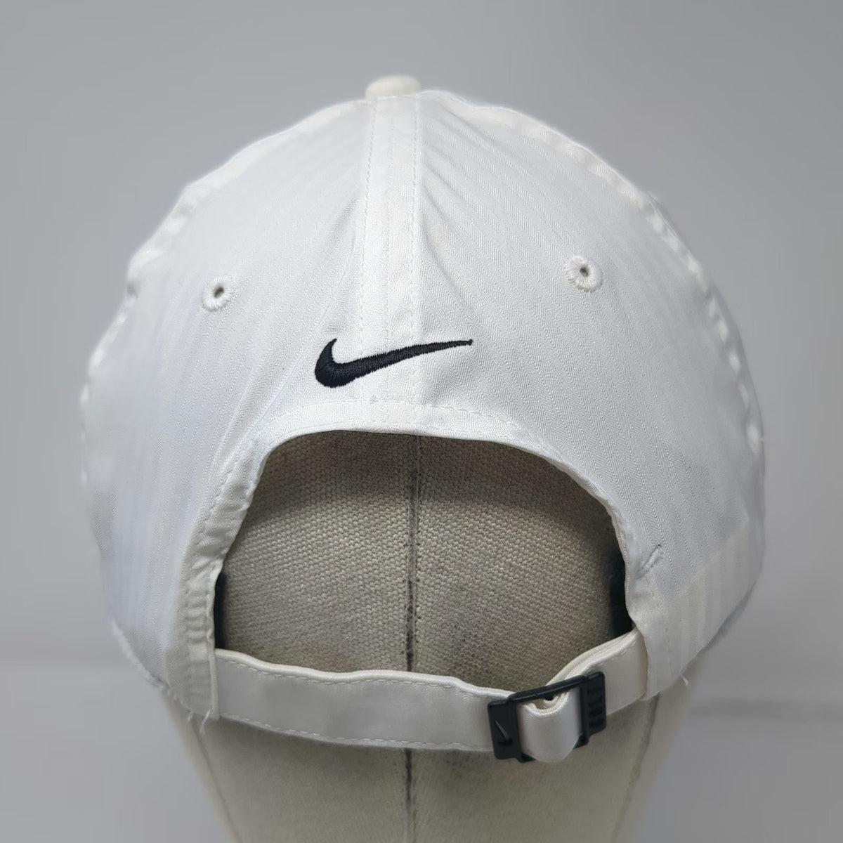 Nike Baseball Cap White One Size Dri-FIT Legacy91 Embroidered Swoosh Golf Hat