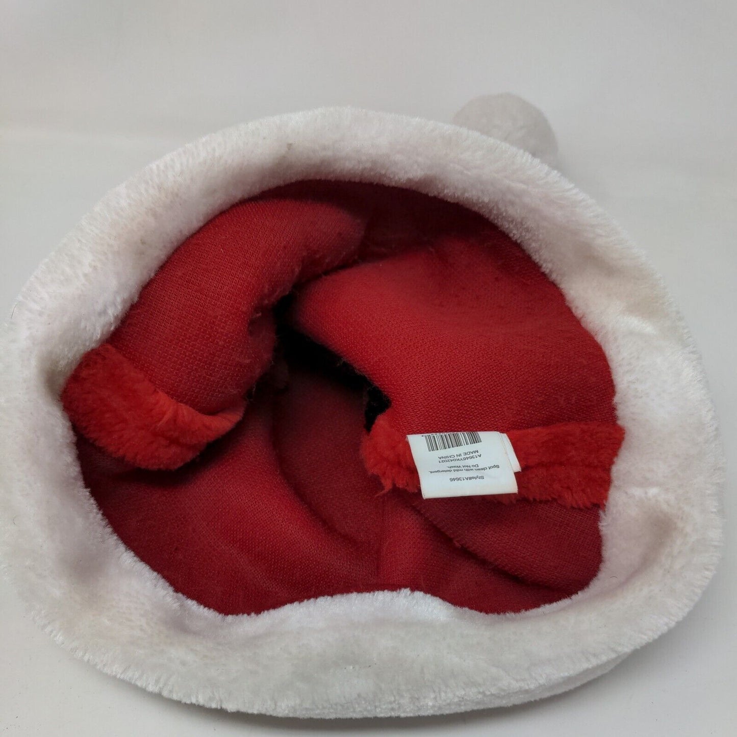 Christmas Mickey Mouse Ears Santa Hat Red One Size Party Costume Cap Disney Ruz