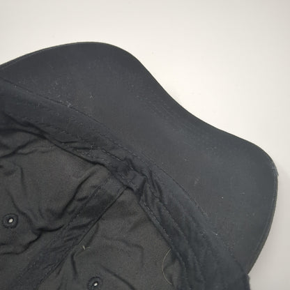 Unbranded Strapback Hat Black One Size Outdoor Vent Holes 6 Panel Blank