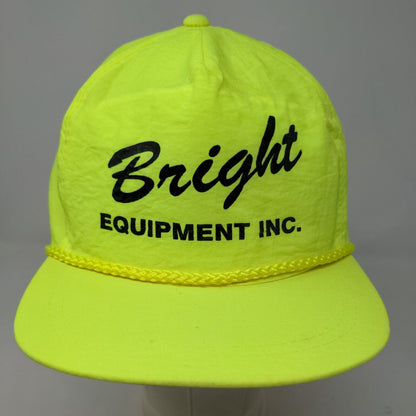 AmaPro Men's Snapback Hat Neon Green OSFA Graphic Bright Equipment Logo Vintage