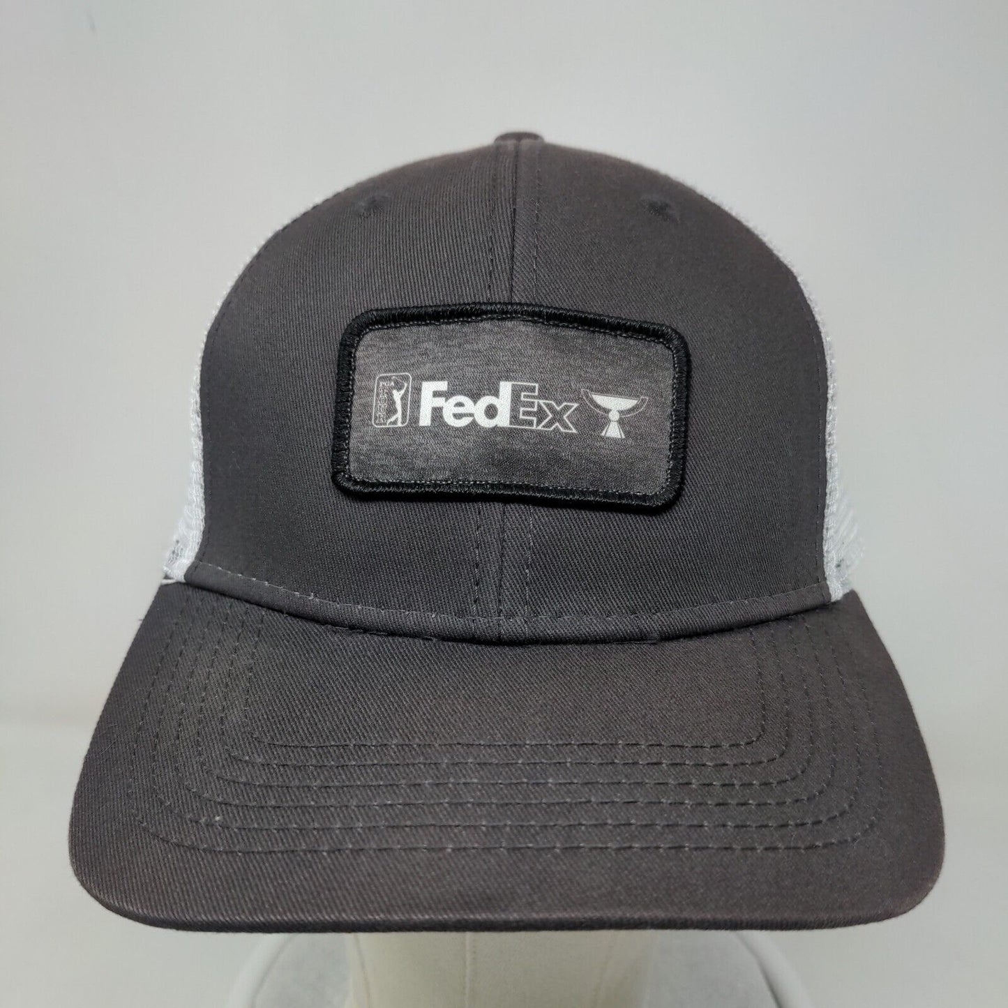 FedEx PGA Tour Snapback Mesh Back Trucker Hat Gray One Size Paramount