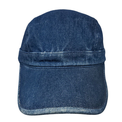 Unbranded Slideback Hat Blue One Size Adjustable Denim Blank Cotton