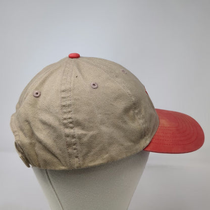 Tractor Supply Co Baseball Cap Beige Red One Size Strapback Embroidered Hat