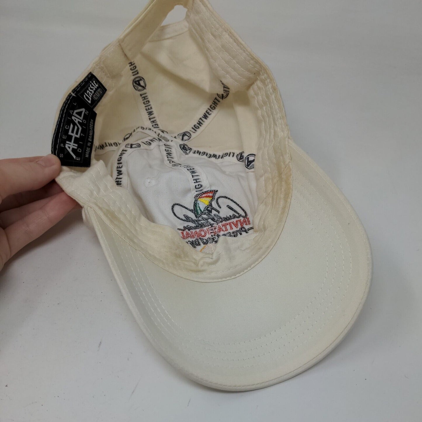 Arnold Palmer Invitational Mastercard Strapback Hat Tan Classic Cut Bay Hill