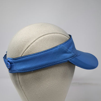 Nike Visor Blue One Size Featherlight Dri-FIT Embroidered Swoosh Strapback Hat