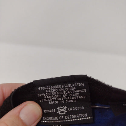 Quiksilver Fitted Hat Blue OSFM Embroidered Vented Holes 39Thirty New Era