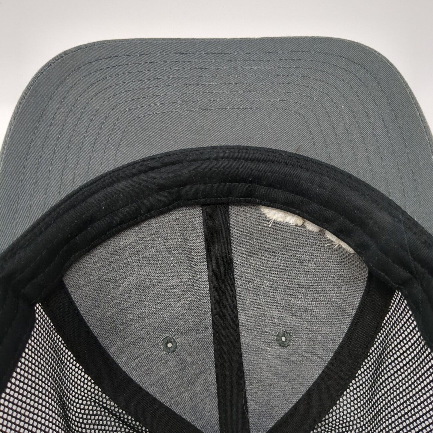 CWI Snapback Mesh Back Trucker Hat Gray One Size Adjustable Richardson