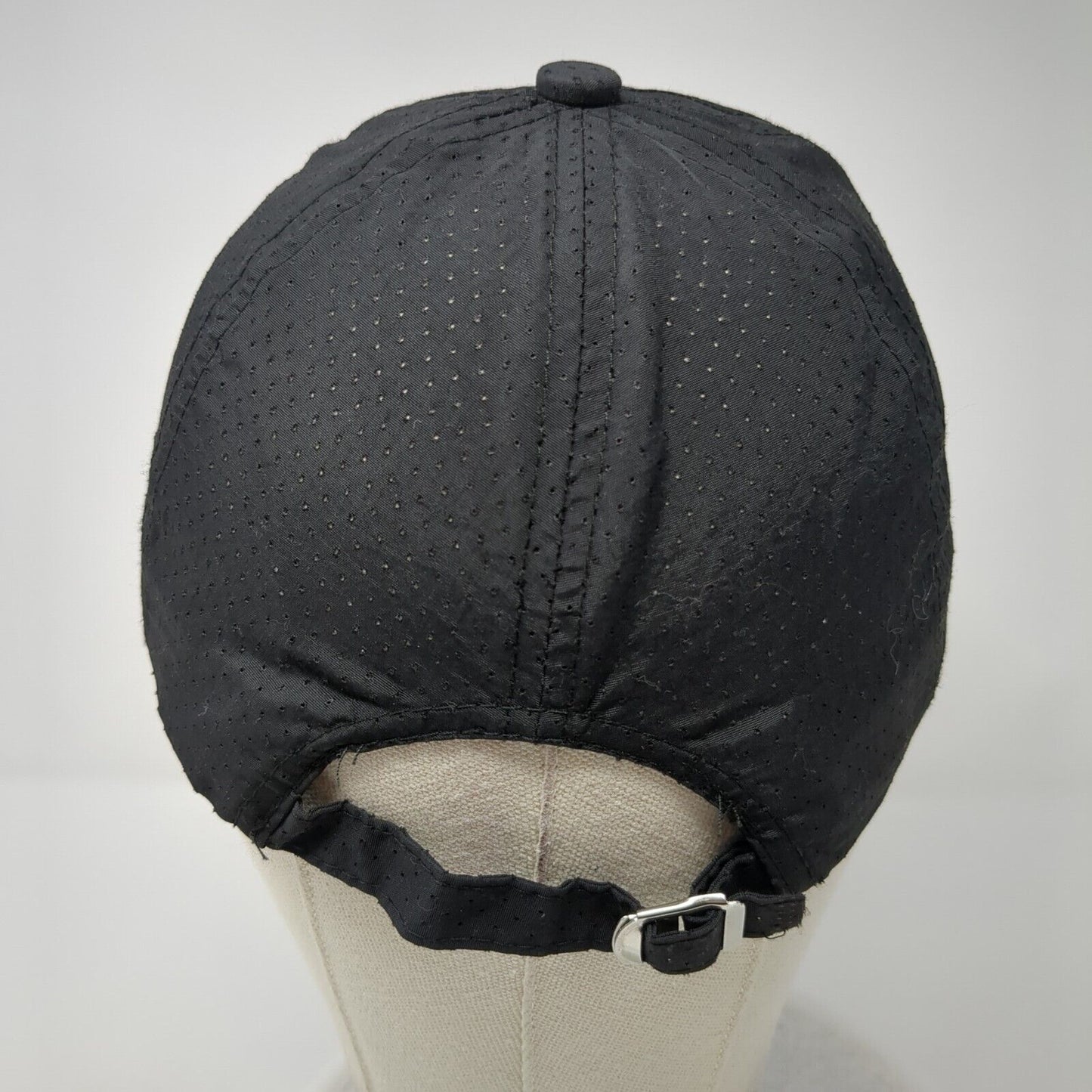 Unbranded Slideback Hat Black One Size Adjustable Breathable 6 Panel Blank