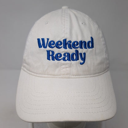 Weekend Ready Slideback Hat White One Size Adjustable Mighty Fine