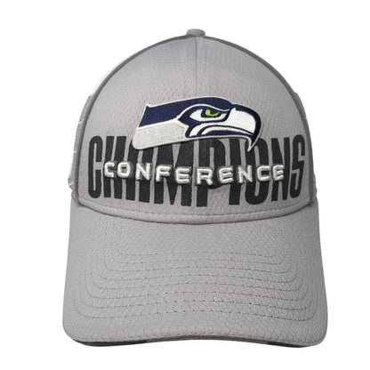 Seattle Seahawks Fitted Hat Gray OSFASuper Bowl XLVIII Logo New Era 39Thirty