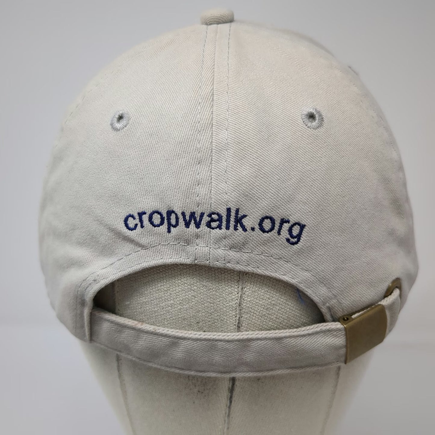 Church World Service Slideback Baseball Cap Gray One Size CROP Hunger Walk Hat