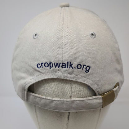 Church World Service Slideback Baseball Cap Gray One Size CROP Hunger Walk Hat
