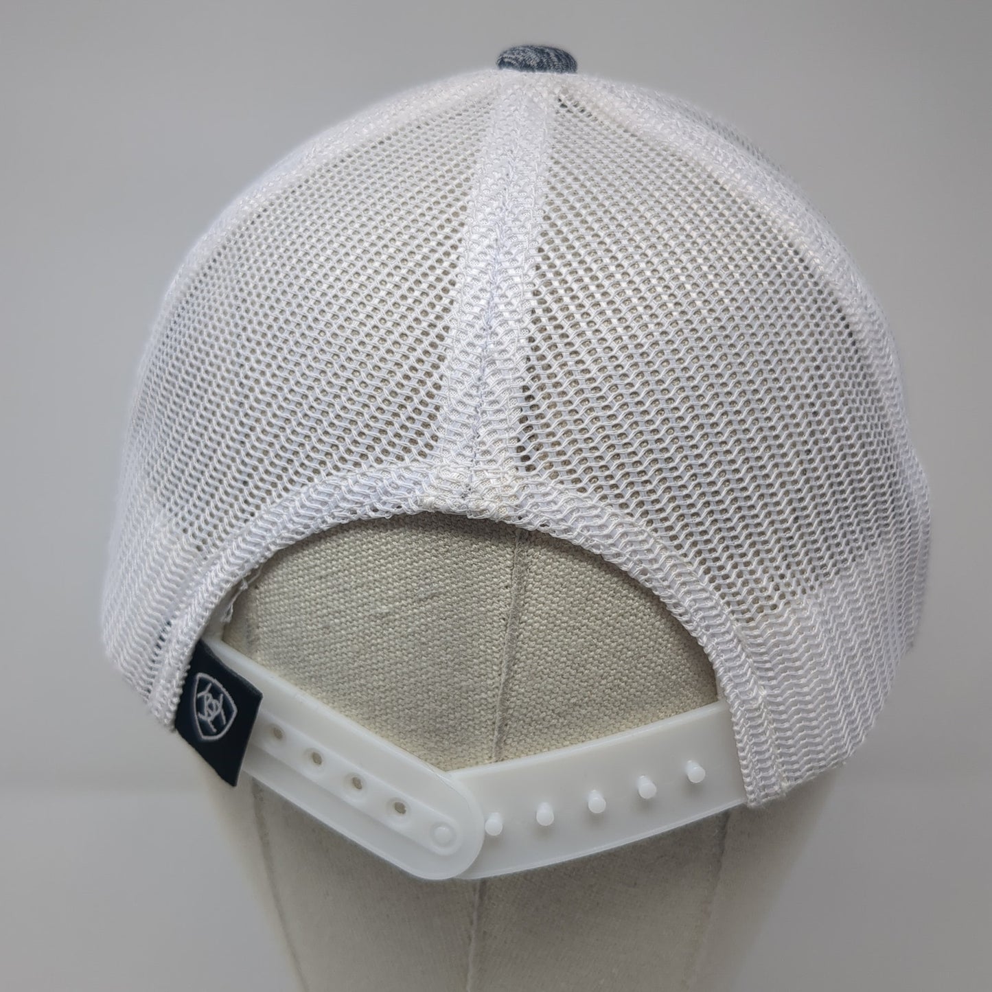 Ariat Logo Snapback Mesh Back Trucker Hat Multi One Size Embroidered