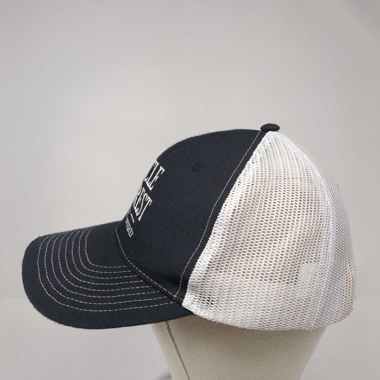 Uncle Nearest Premium Whiskey Snapback Hat Black One Size Mesh Back