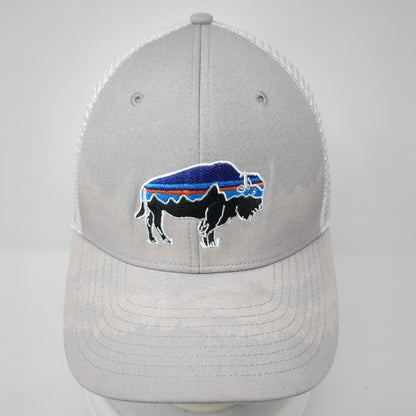 Buffalo Snapback Trucker Hat Gray One Size Adjustable Mesh Back Patagonia