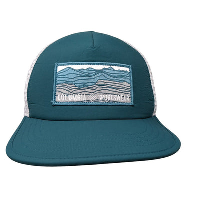 Columbia Sportswear Unisex Strapback Trucker Hat Blue OS Adjustable Mesh Back