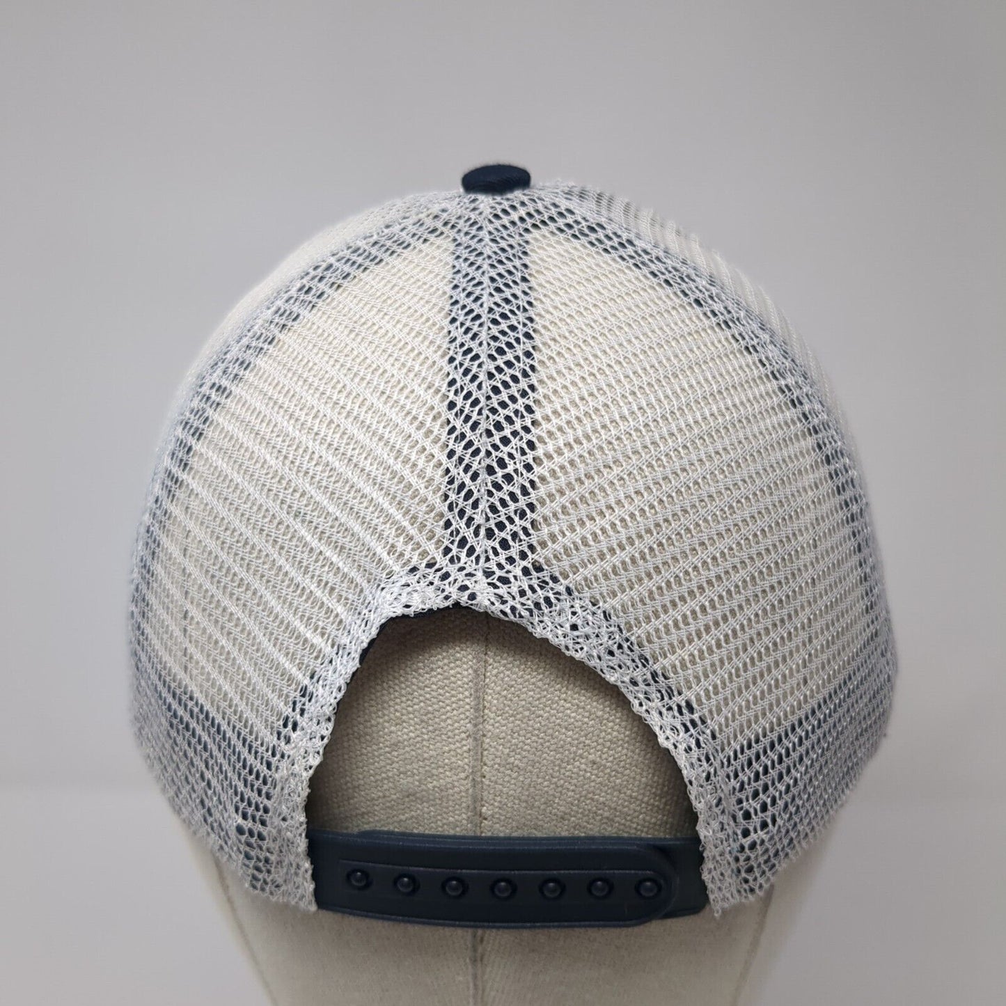 Infinity Snapback Trucker Hat Blue One Size Adjustable Mesh Back 6 Panel Blank