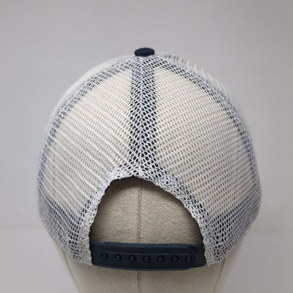 Infinity Snapback Trucker Hat Blue One Size Adjustable Mesh Back 6 Panel Blank