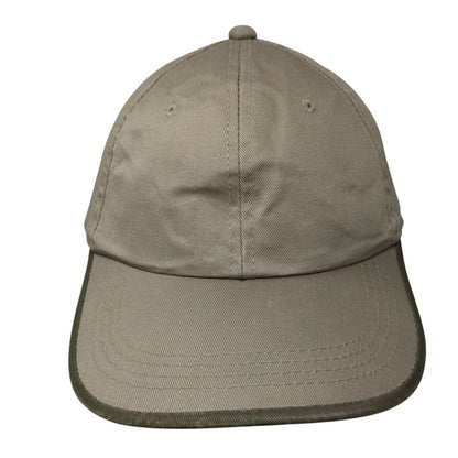 Signatures Snapback Hat Tan OSFM Adjustable Solid Vent Holes Blank