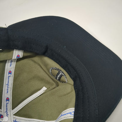 Champion 5 Panel Green Black OSFM Camo Flat Brim Snapback Cotton Hat Streetwear