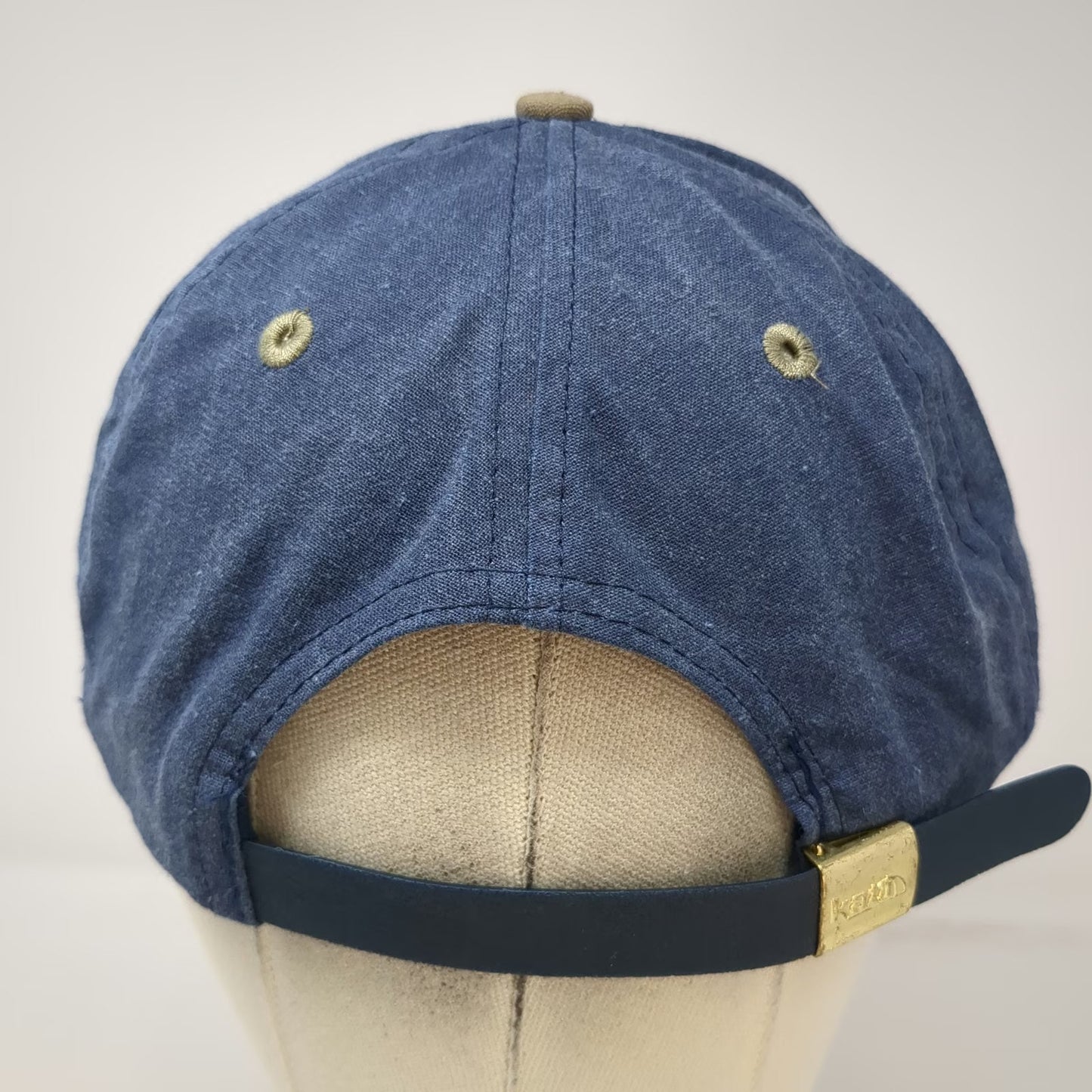 Kati Baseball Cap Blue One Size Apple Logo Slideback Two Tone Hat Vintage
