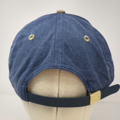 Kati Baseball Cap Blue One Size Apple Logo Slideback Two Tone Hat Vintage