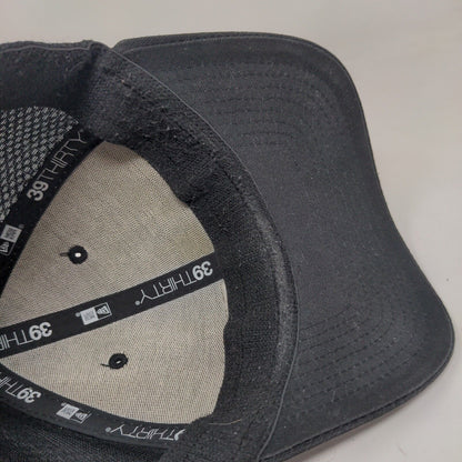 Fridays Fitted Mesh Back Hat Black L/XL Embroidered New Era 39Thirty