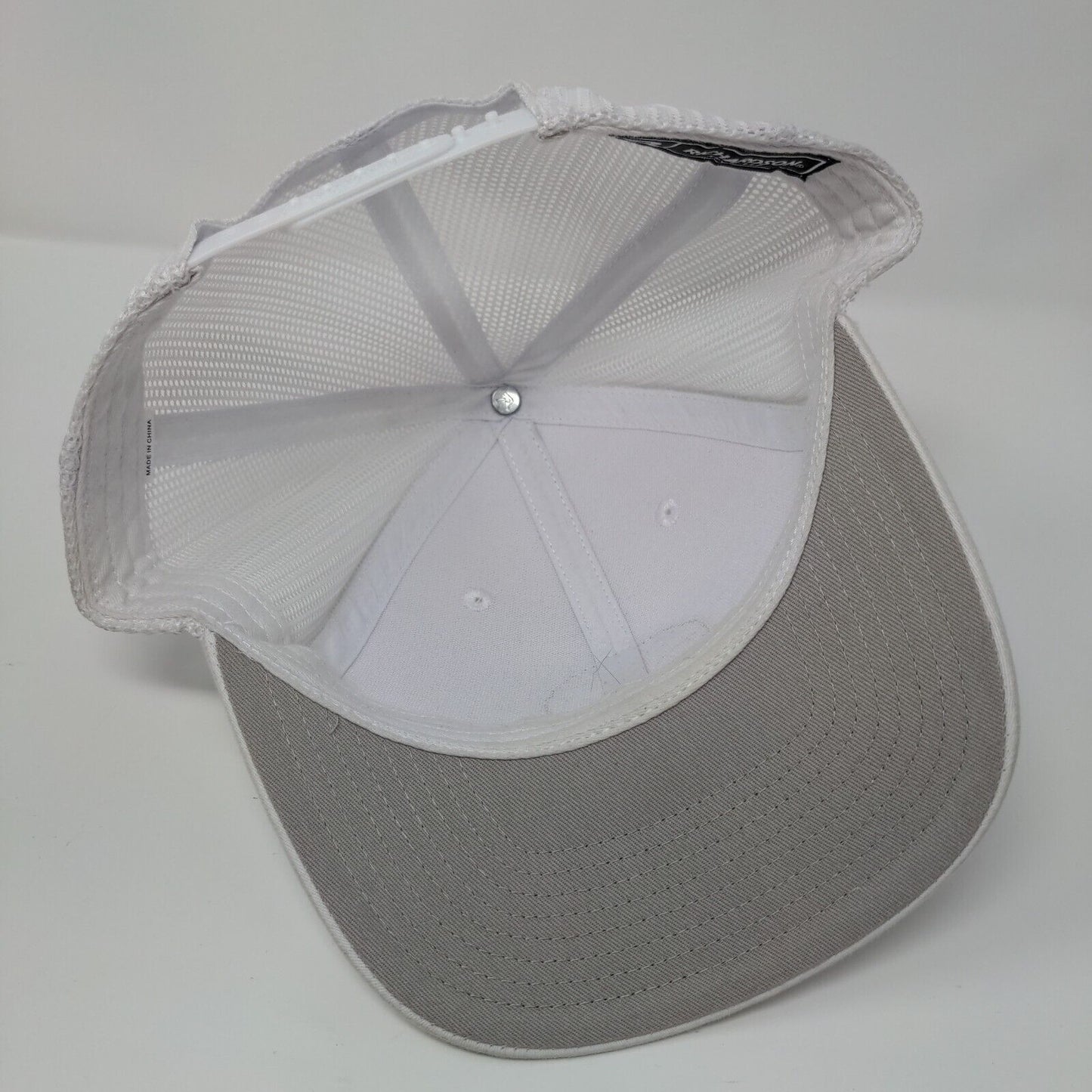 Golf Patch Snapback Mesh Back Trucker Hat White One Size Richardson