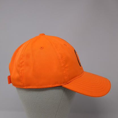 Ducks Unlimited Strapback Hat Orange One Size Adjustable Embroidered Outdoor Cap