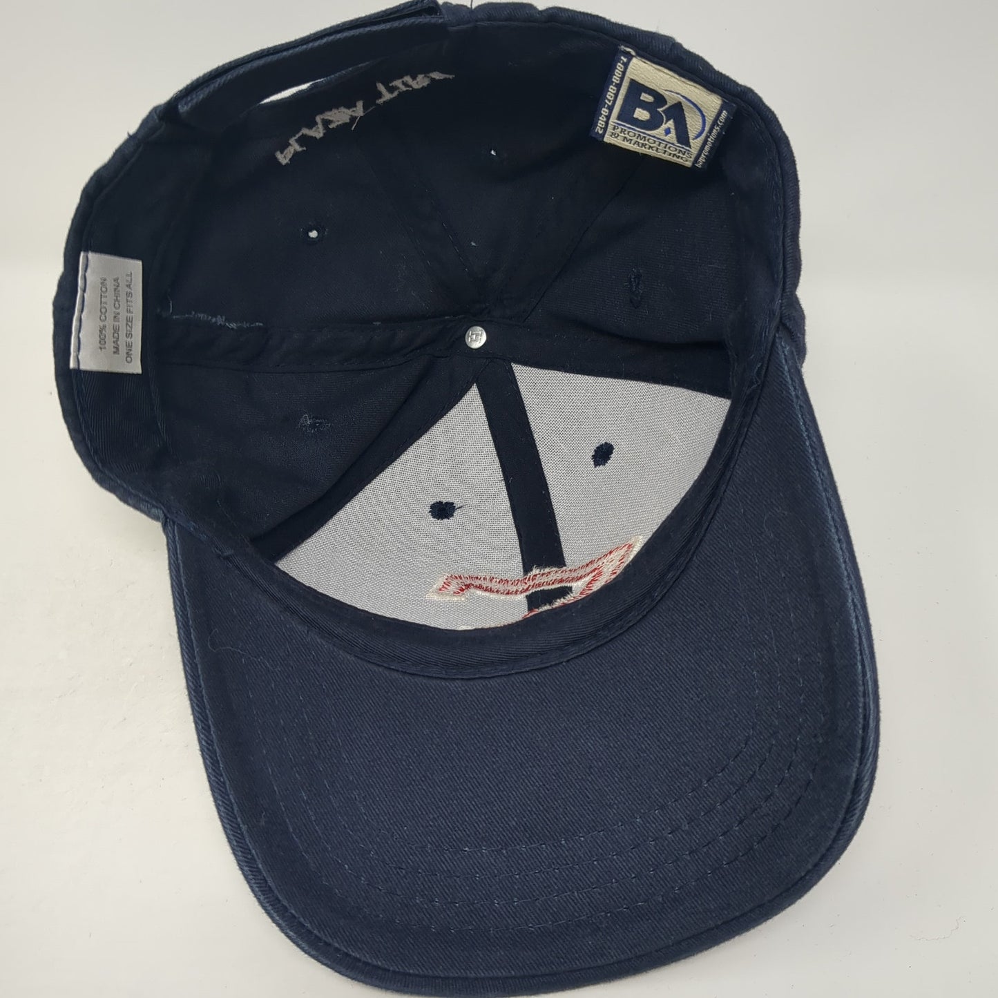 Plaza Tire Strapback Baseball Cap Blue One Size Adjustable Embroidered 6 Panel