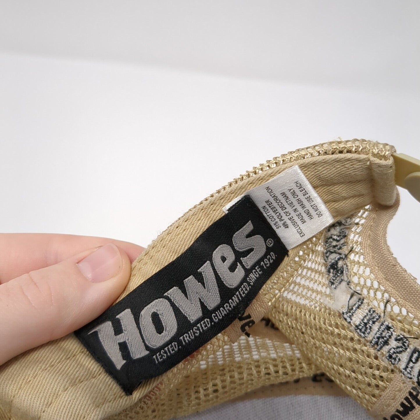 Howes Snapback Trucker Hat Black One Size Mesh Back Embroidered 6 Panel