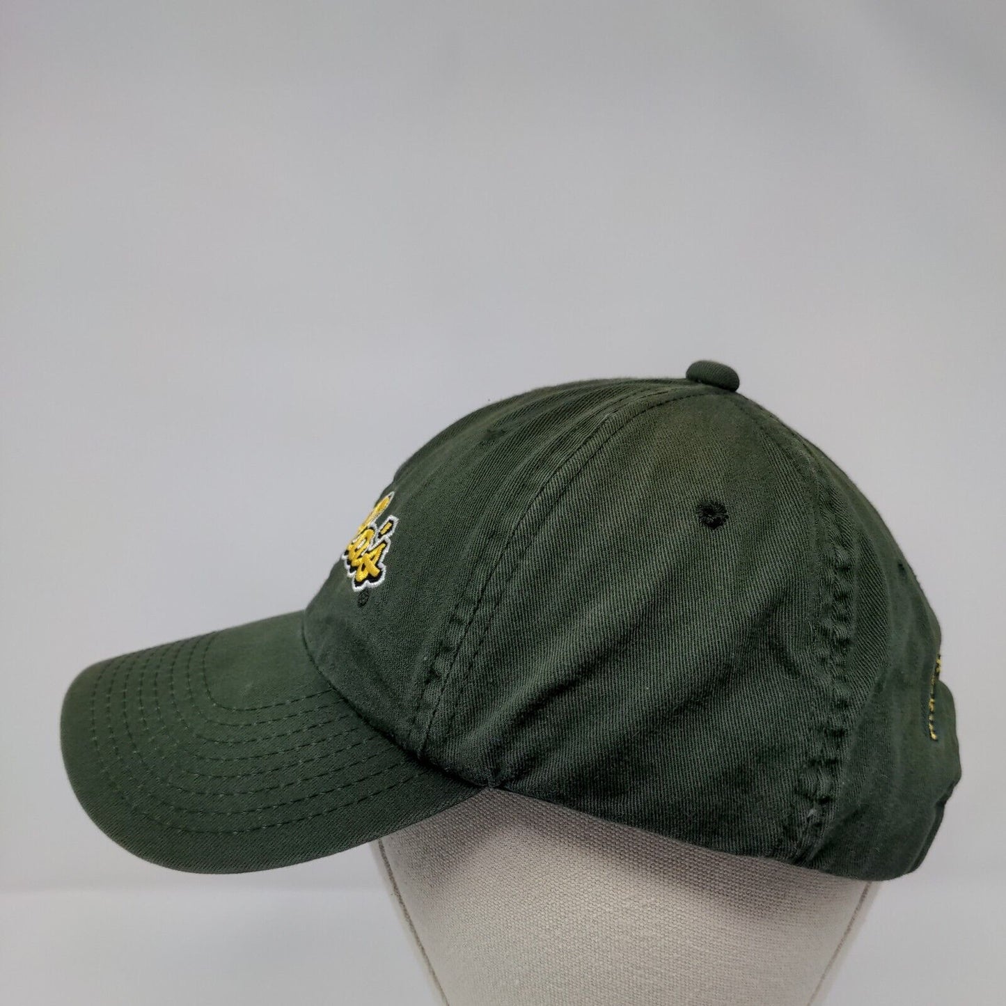 Cabela's Slideback Hat Green OSFA Adjustable Embroidered 6 Panel