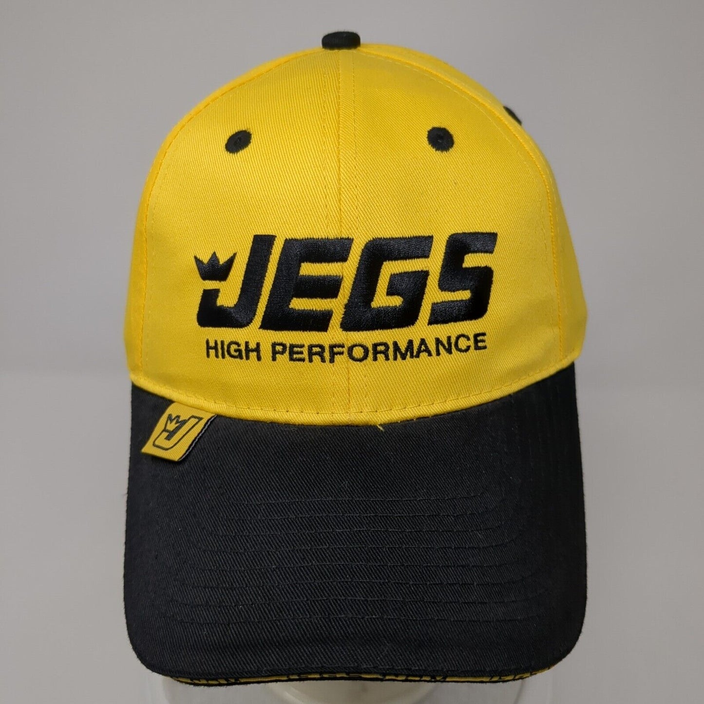Jegs High Performance Strapback Hat Yellow OSFA Embroidered Colorblock