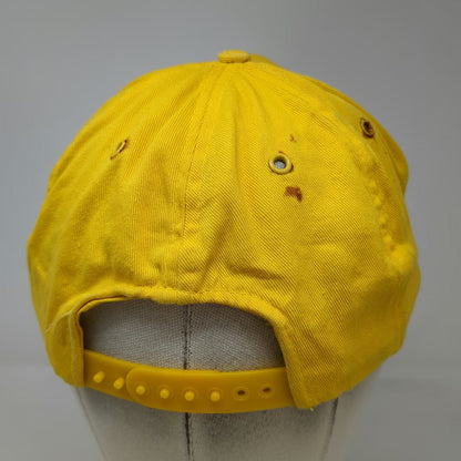 Helly-Hansen 5 Panel Yellow One Size Hat Snapback Embroidered HH Logo Cotton