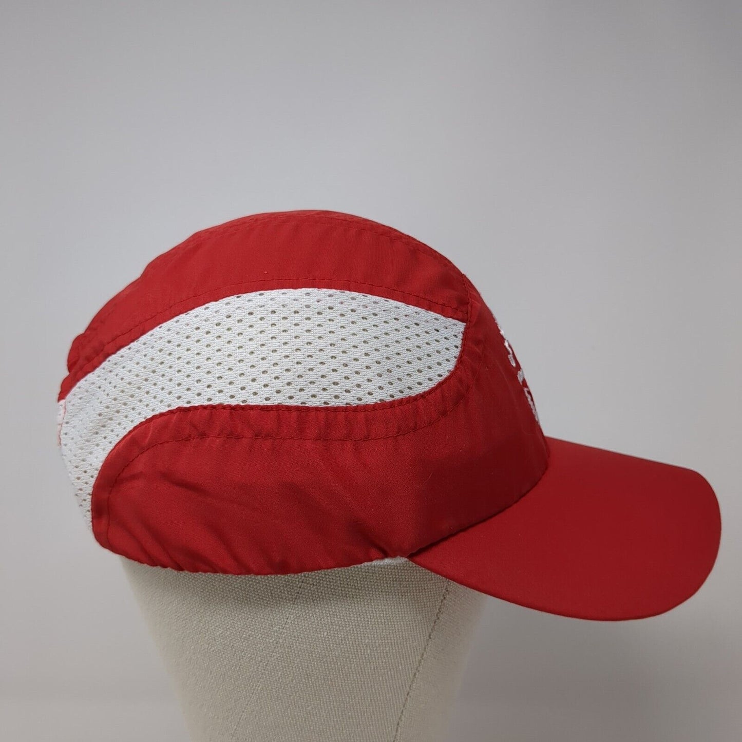 Canyonlands Half Marathon Strapback Hat Red One Size 10 Year Club Mesh