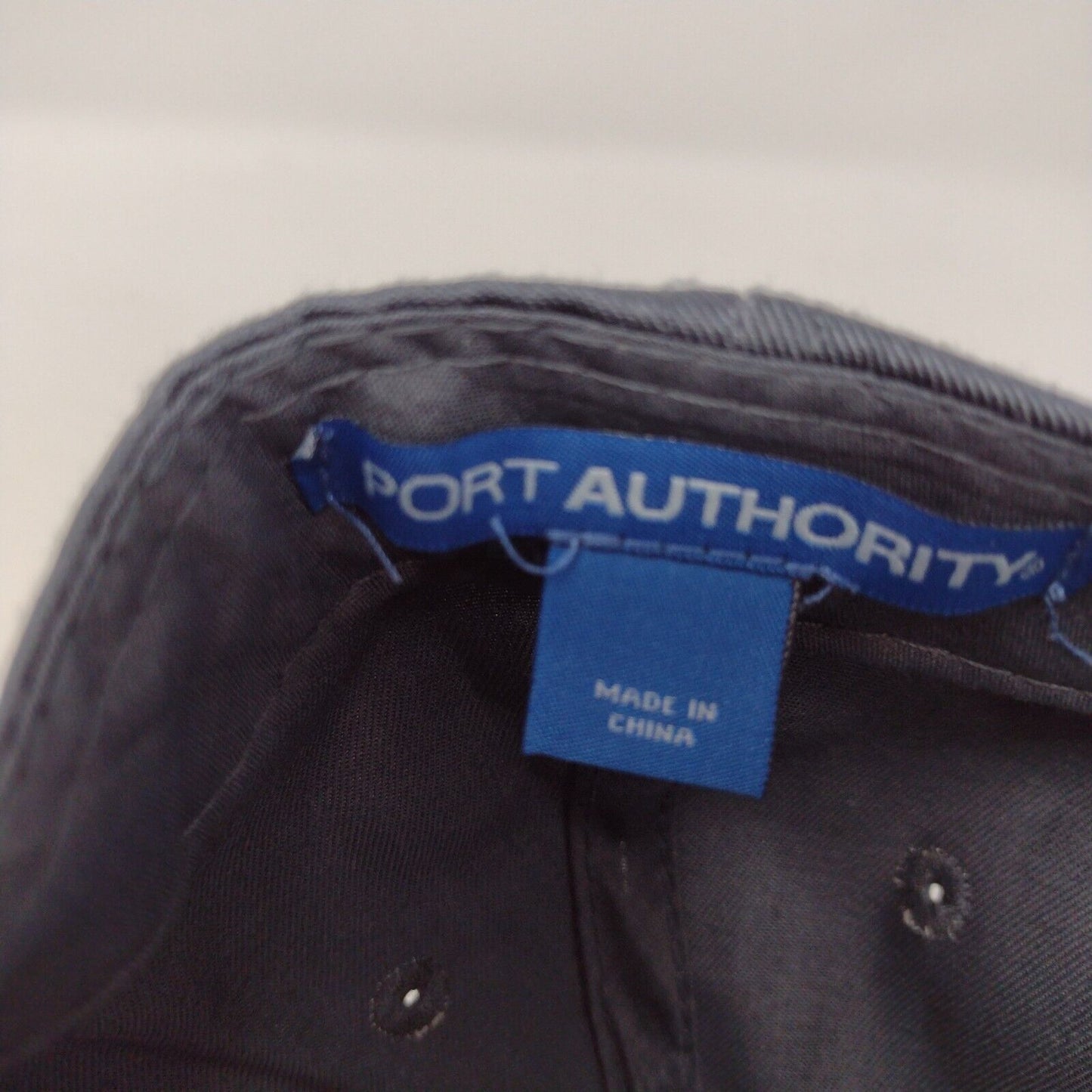 Port Authority Slideback Hat Gray OSFA Embroidered Logo Adjustable