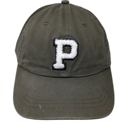 PINK Victoria's Secret Baseball Cap Green One Size P Patch Hat Slideback Cotton