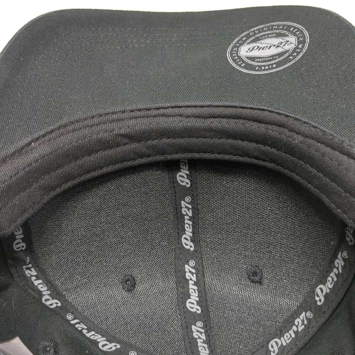 Pier 27 Baseball Cap Black One Size Cancun Riviera Maya Palm Tree Hat Strapback