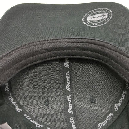Pier 27 Baseball Cap Black One Size Cancun Riviera Maya Palm Tree Hat Strapback