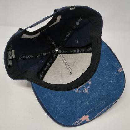 Salty Crew Patch Snapback Hat Blue One Size Find Refuge In The Sea