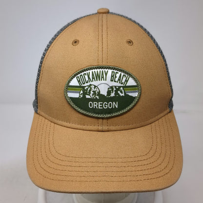 Legacy Rockaway Beach Oregon Baseball Cap Brown Gray One Size Mesh Snapback Hat