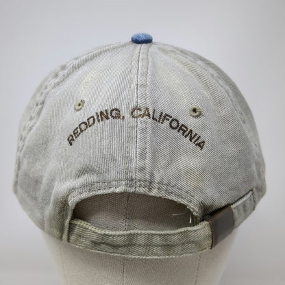 Turtle Bay Redding California Baseball Cap Beige Blue One Size Distressed Hat