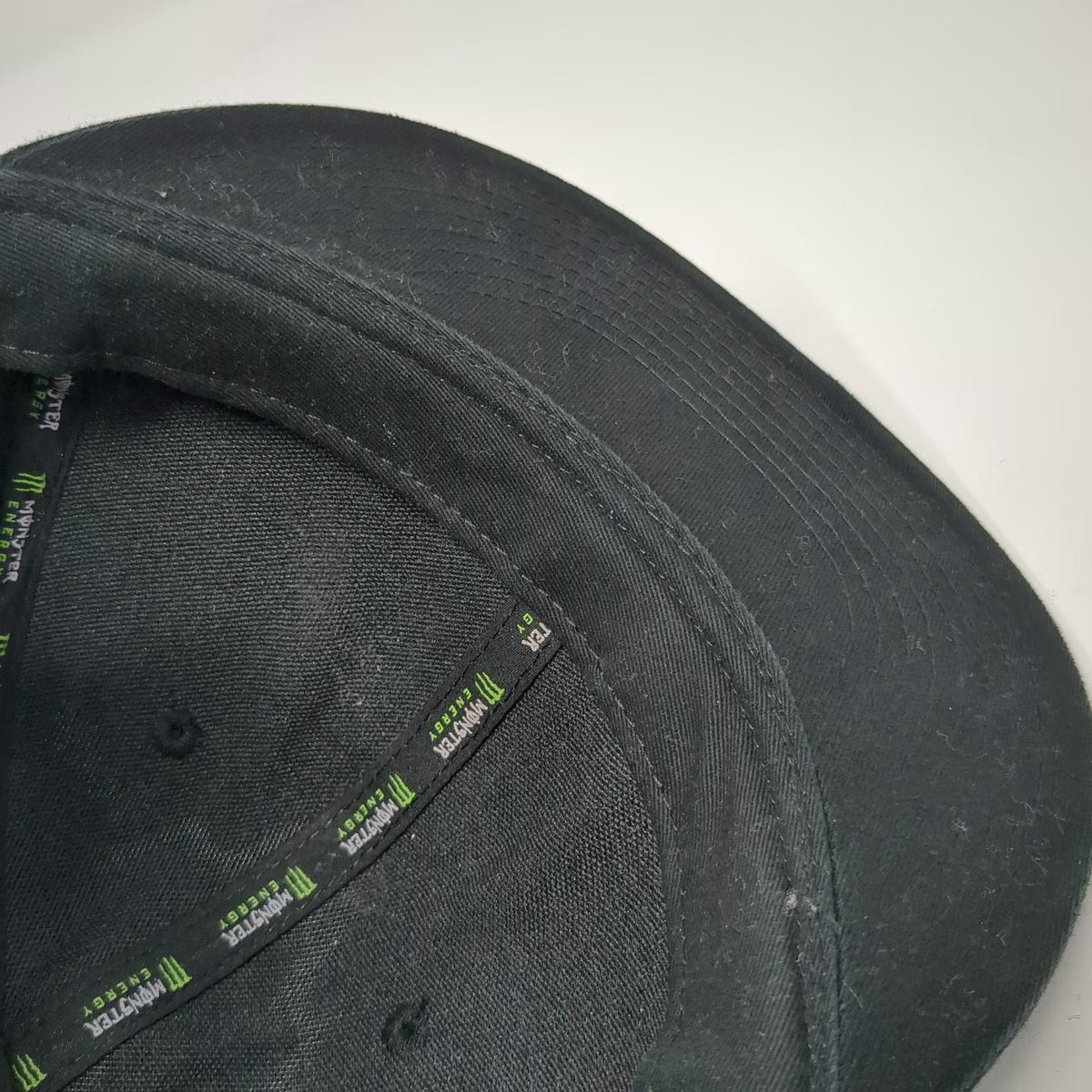 Monster Energy Snapback Black Green One Size Hat Flat Brim Embroidered Logo Claw