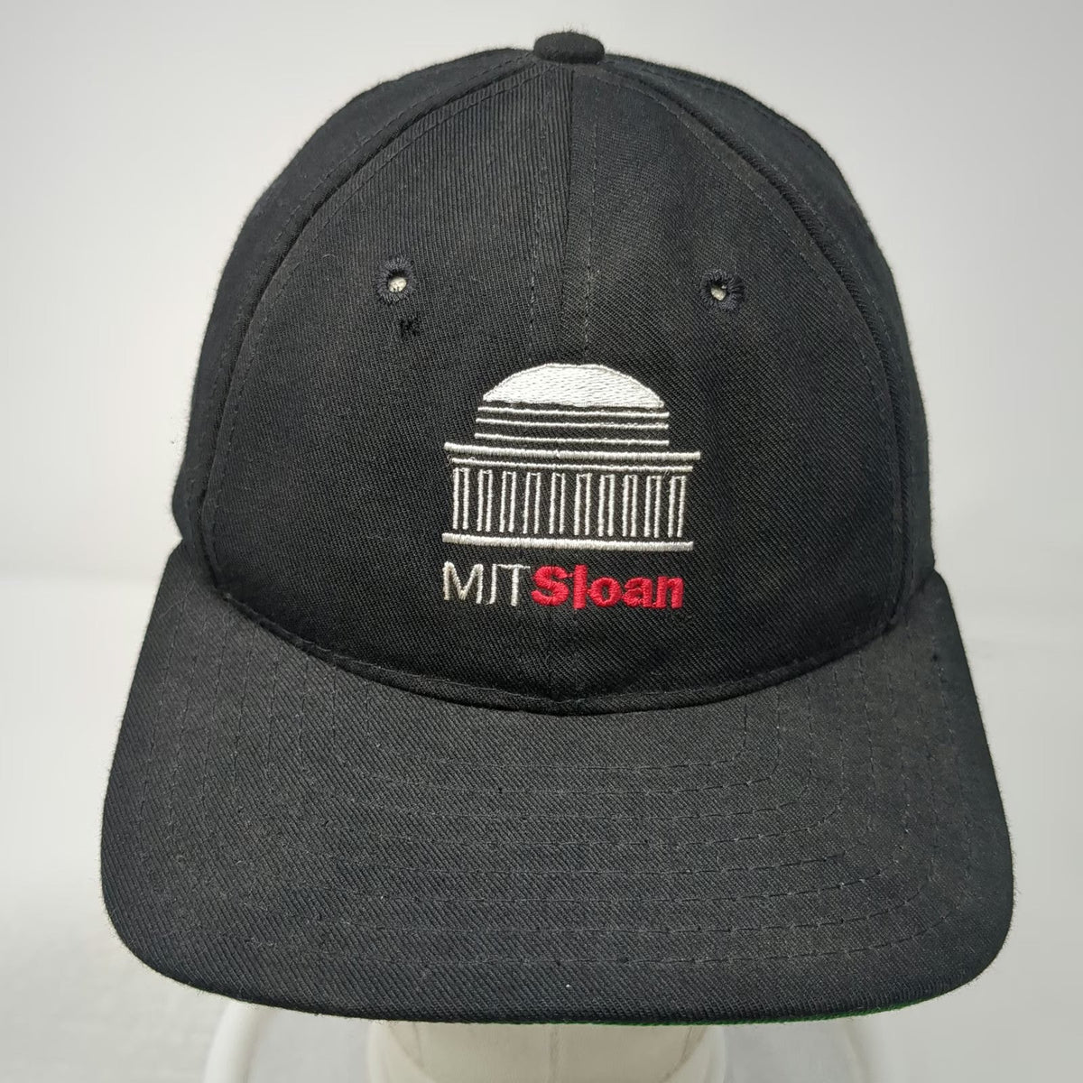 Legacy NCAA MIT Sloan Snapback Hat Black One Size Made in USA Green Underbill